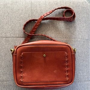 Madewell large Transport camera bag in Saddle